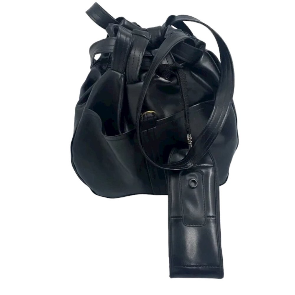 Black Drawstring Pouch Shoulder Bag - image 1